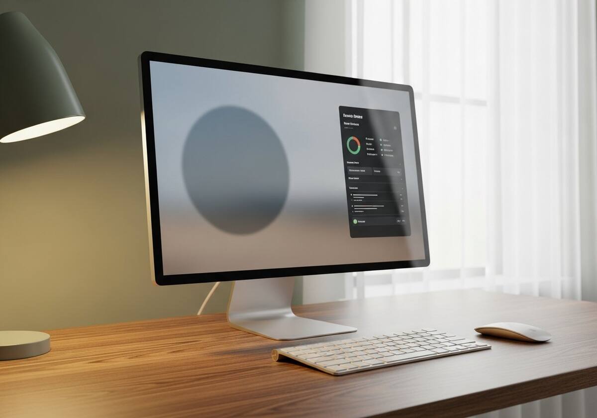 Reviewing settings on screen