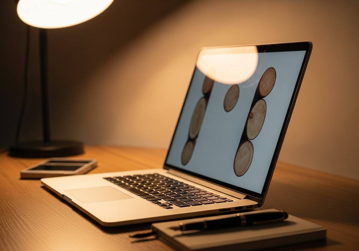 A developer reviewing system logs at a desk