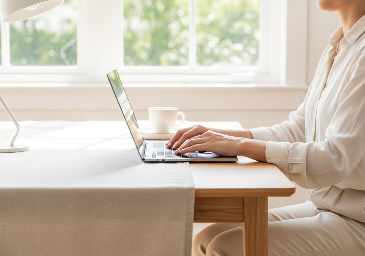Person at desk