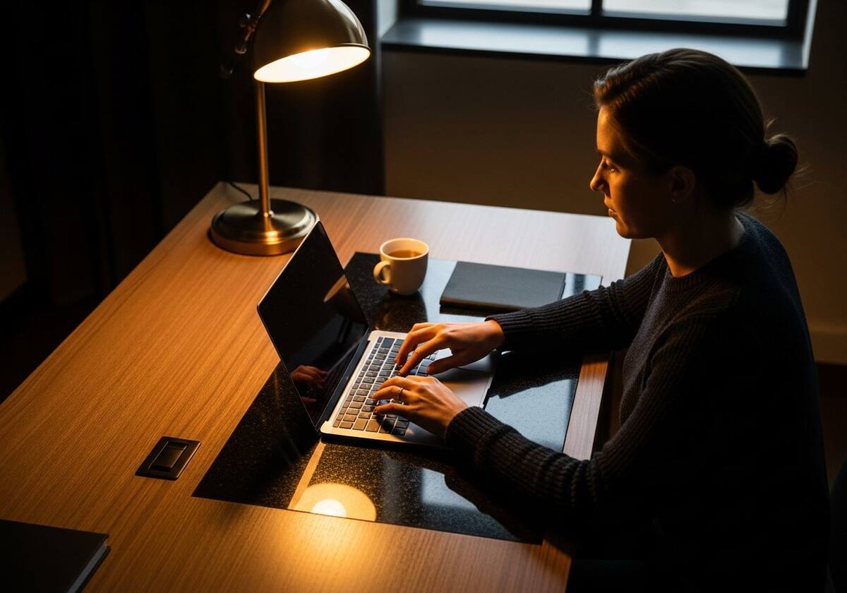 Person at desk