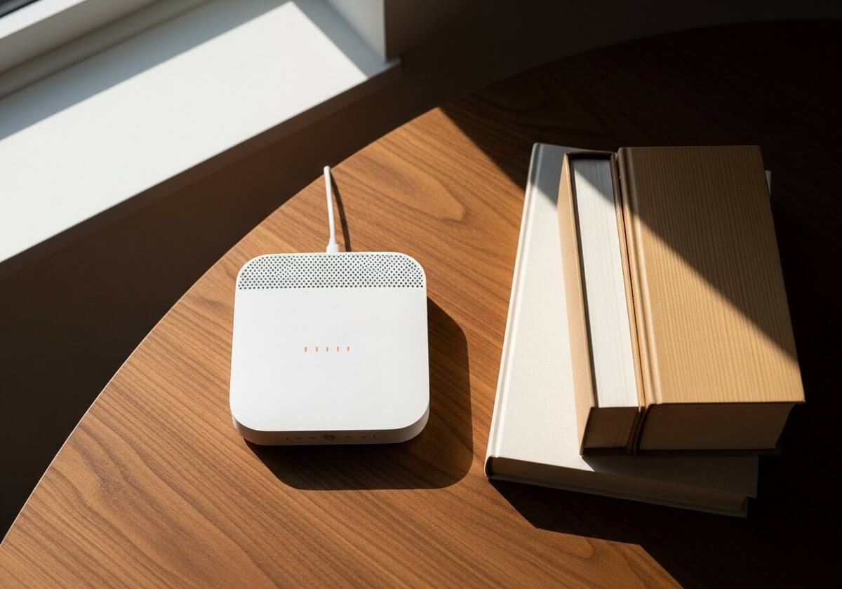 Premium wireless headphones on a desk