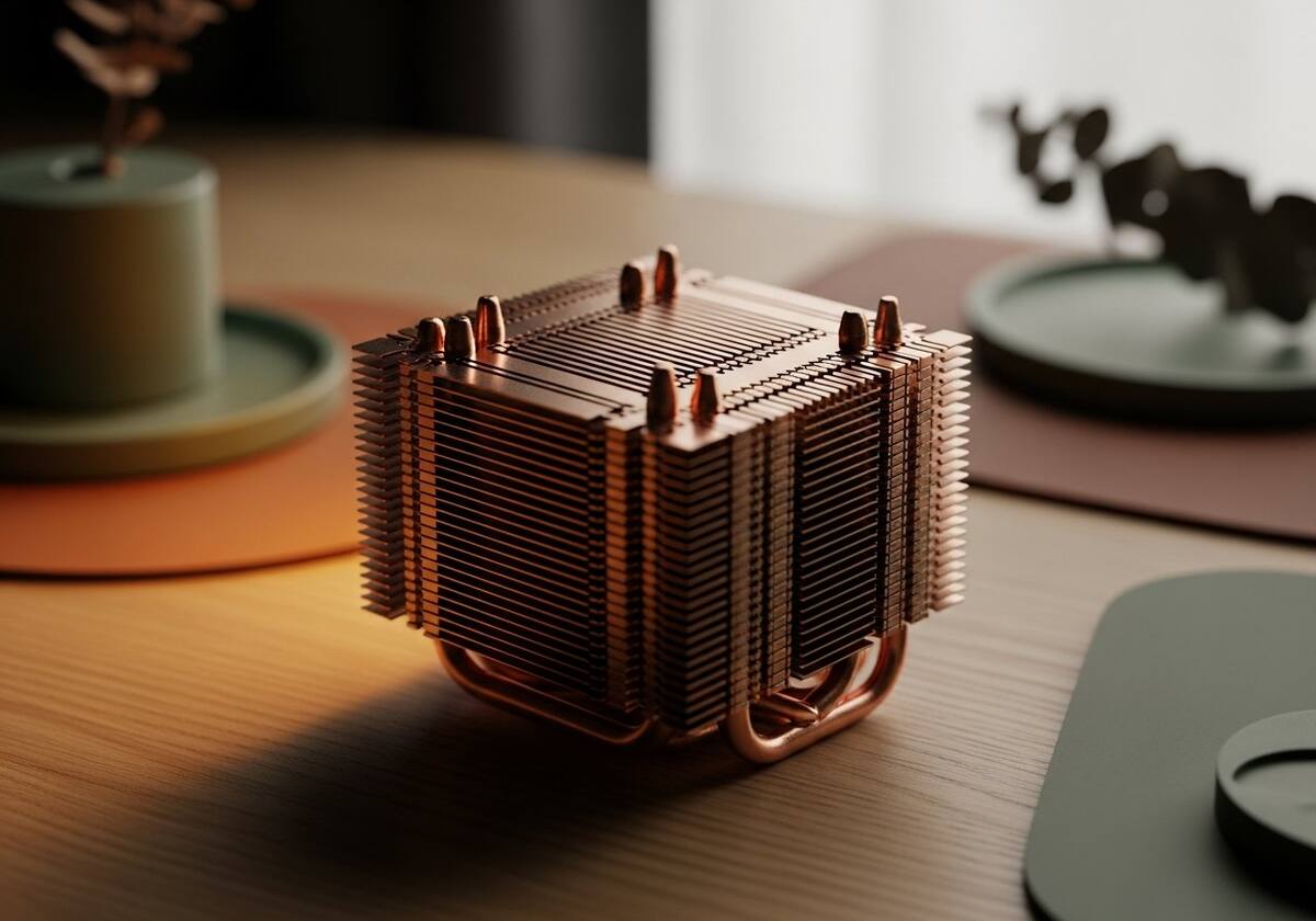 A CPU socket and surrounding chipset components on a motherboard